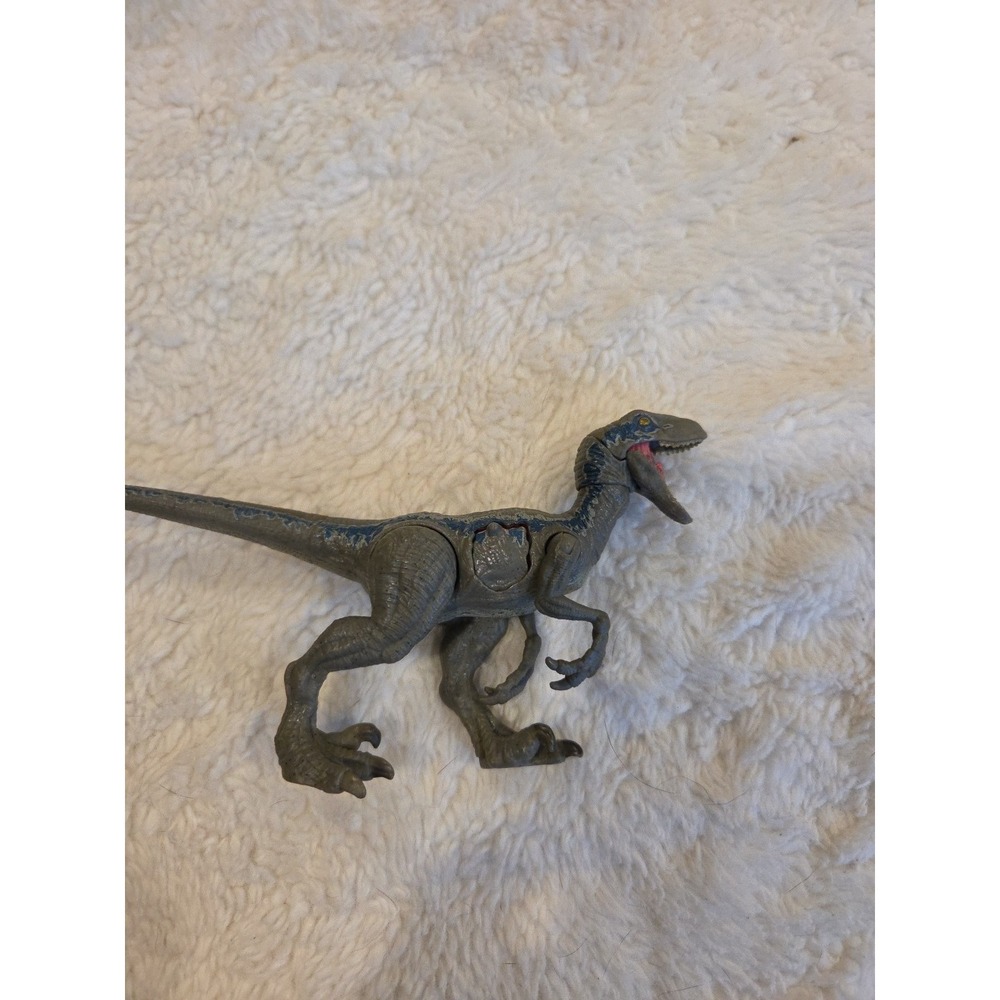 Jurassic Park World 2017 Velociraptor Dinosaur Action Figure  Posable Side Panel - Picture 4 of 5